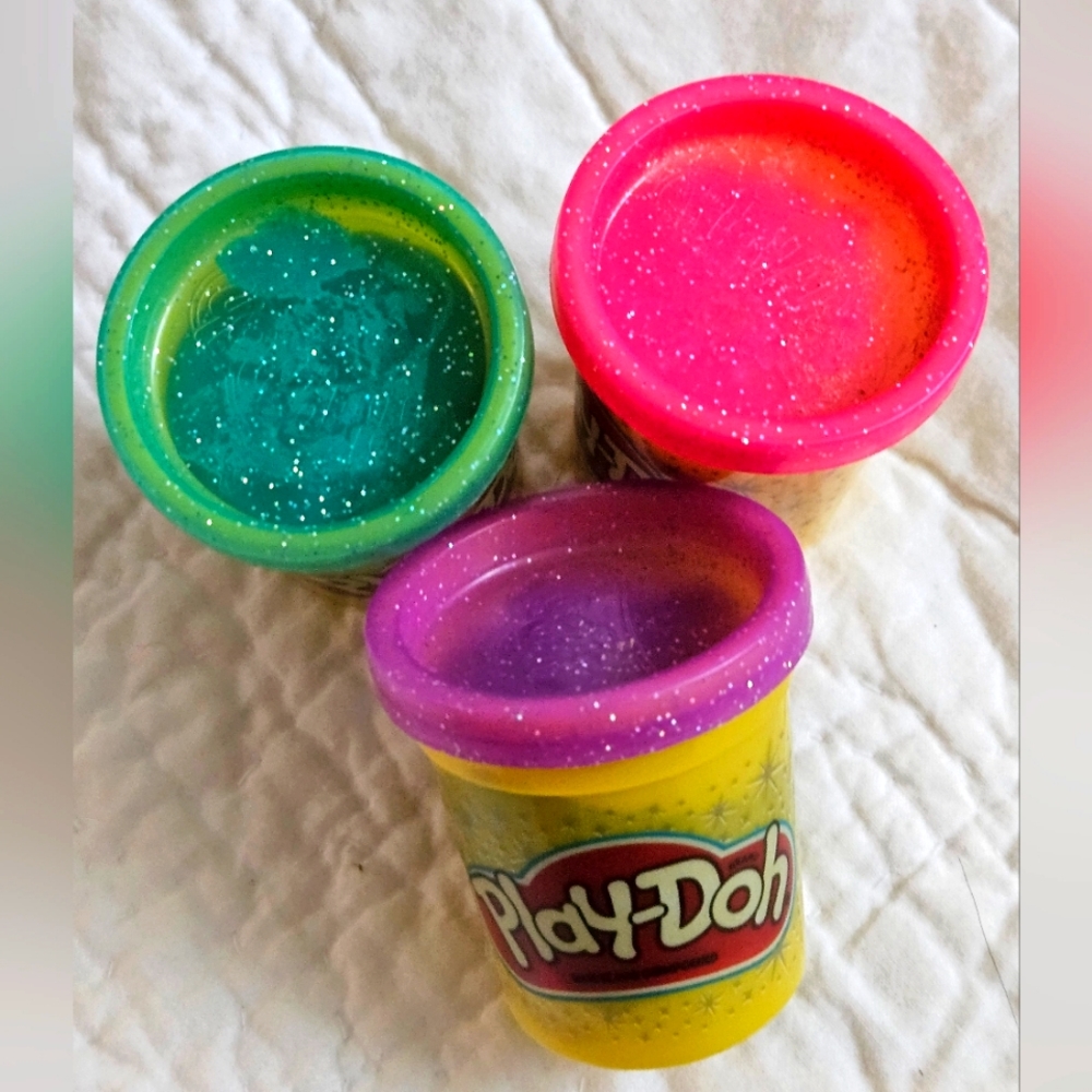 Sparkle glitter playdoh set